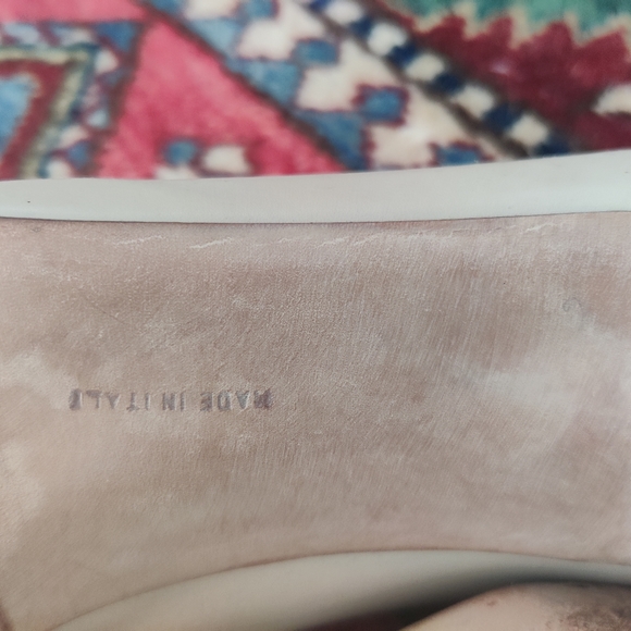 Vintage Ferragamo pumps, cream, made in Italy, size 10B, leather - Picture 8 of 12